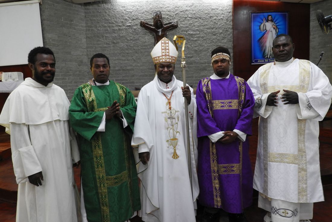 Newly ordained deacons